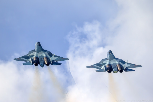 Обои картинки фото су 57 , т-50, пак фа, авиация, боевые самолёты, t50, sukhoi, su57, су, 57, пак, фа, перспективный, истребитель, pak, fa
