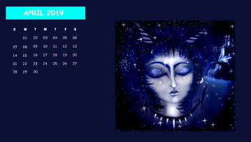 Картинка календари фэнтези рога лицо