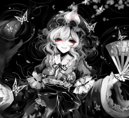 обоя sheya, аниме, touhou, девушка