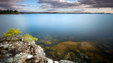 Картинка природа реки озера озеро скалы деревья