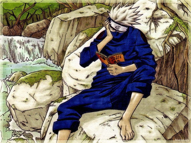 Обои картинки фото kakashi, аниме, naruto