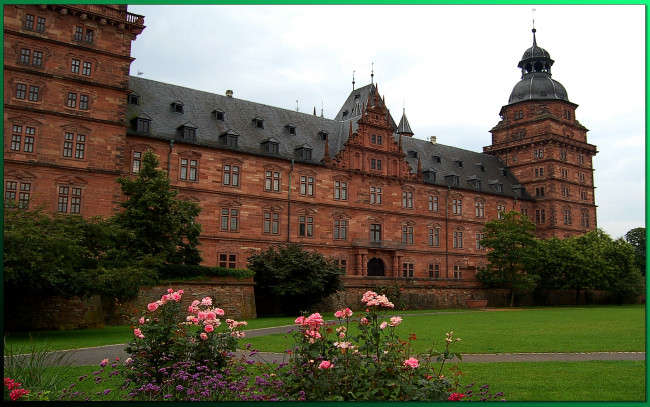 Обои картинки фото johannisberg, castle, aschaffenburg, города, дворцы, замки, крепости