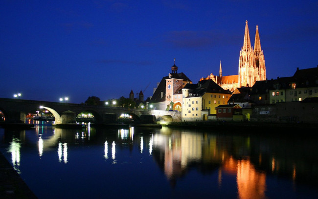 Обои картинки фото regensburg, germany, города, регенсбург, германия