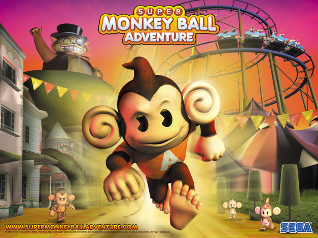 Обои картинки фото видео, игры, super, monkey, ball, adventure