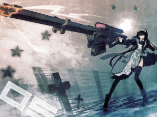 Картинка аниме black rock shooter