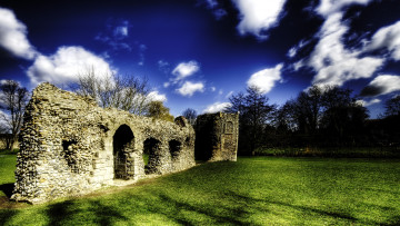 Картинка abbey gardens by andrew stawarz природа парк стена