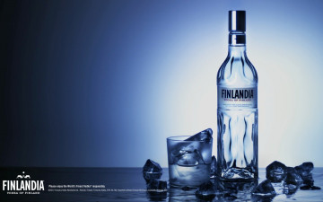 обоя finlandia, бренды, финляндия, водка, бутылка
