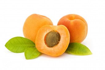 Картинка еда персики +сливы +абрикосы листья абрикос
