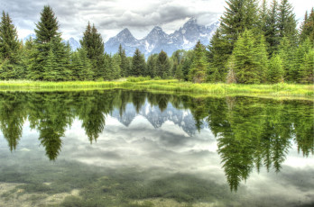 Картинка природа реки озера озеро деревья горы
