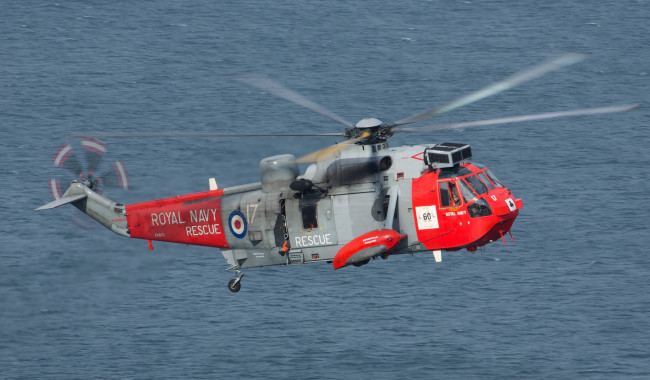 Обои картинки фото sea king hu5, авиация, вертолёты, охрана, береговая, вертолёт, ькеан