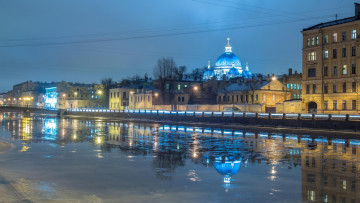 Картинка города санкт-петербург +петергоф+ россия st petersburgh trinity cathedral