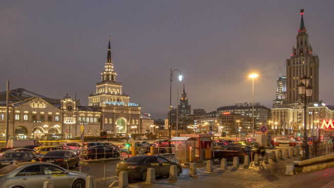 Обои картинки фото города, москва , россия, moscow, kazansky, railway, terminal