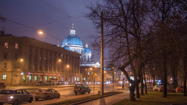 Обои картинки фото города, санкт-петербург,  петергоф , россия, saint-petersburg, trinity, cathedral