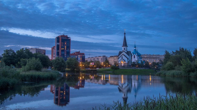 Обои картинки фото города, санкт-петербург,  петергоф , россия, st, petersburg, pulkovskiy, park