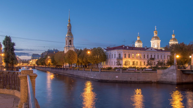Обои картинки фото города, санкт-петербург,  петергоф , россия, свято-николаевский, собор