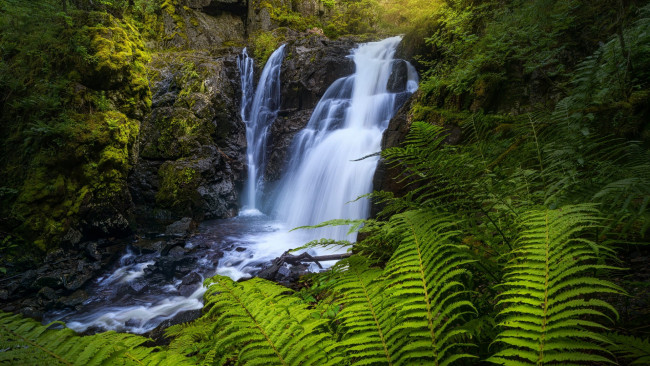 Обои картинки фото lier falls, norway, природа, водопады, lier, falls