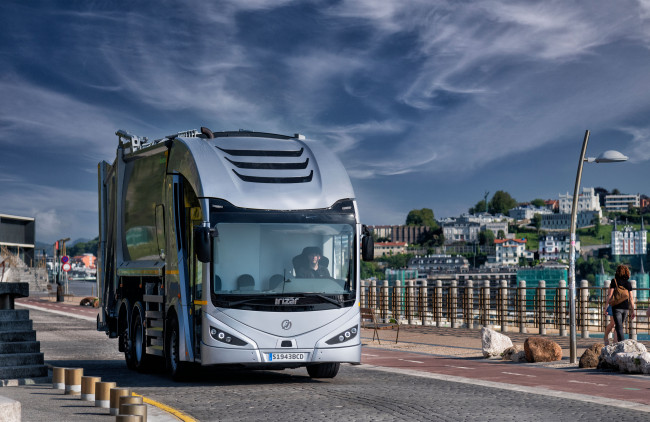 Обои картинки фото автомобили, мусоровозы, irizar