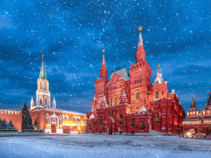Картинка города москва+ россия красная площадь