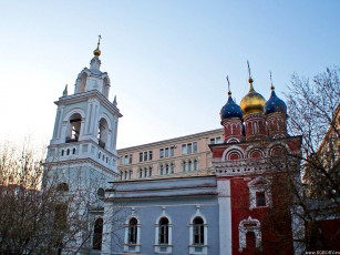 обоя москва, варварка, весна, города, православные, церкви, монастыри