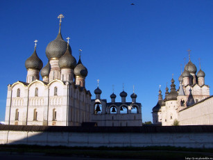 обоя ростов, кремль, города, православные, церкви, монастыри