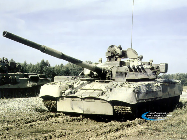 Обои картинки фото основной, танк, 80, техника, военная