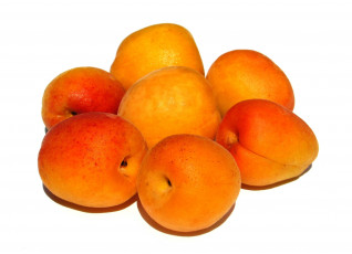Картинка еда персики сливы абрикосы спелые