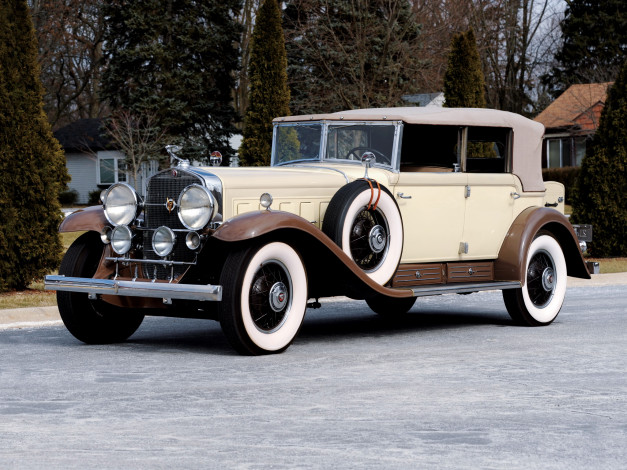 Обои картинки фото 1930, cadillac, phaeton, v16, автомобили, классика, детройт, сша, general, motors