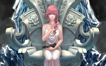 Картинка аниме final+fantasy жест final fantasy арт девушка трон