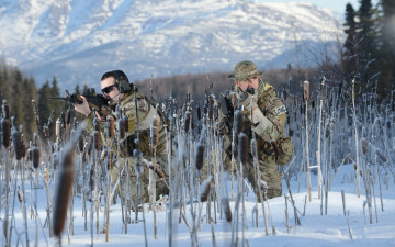 обоя оружие, армия, спецназ, солдаты, зима