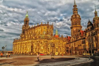 Картинка города -+католические+соборы +костелы +аббатства dresden city germany frauenkirche church