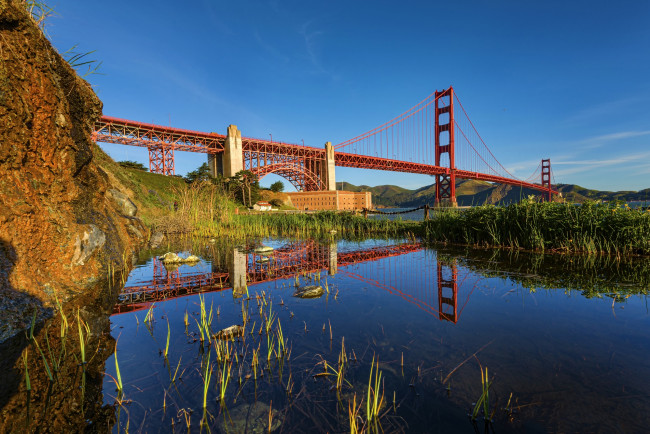 Обои картинки фото golden gate bridge, города, - мосты, мост, арочный