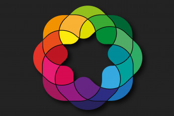 Картинка векторная+графика графика+ graphics геометрические радуга фон красочные цвета формы