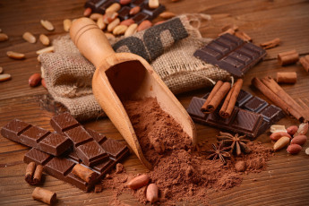 Картинка еда конфеты +шоколад +сладости какао корица шоколад