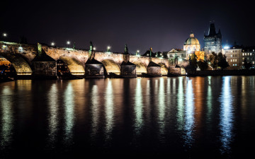 Картинка города прага+ чехия charles bridge