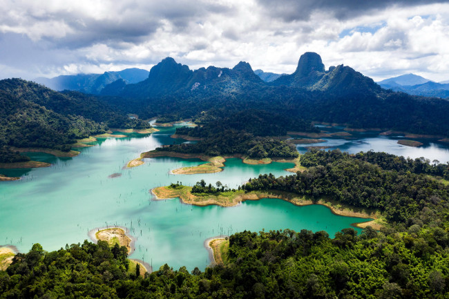 Обои картинки фото khao sok national park, thailand, природа, реки, озера, khao, sok, national, park