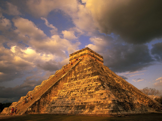 Обои картинки фото города, исторические, архитектурные, памятники, chichen-itza, майя