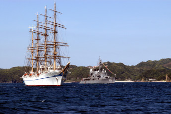 Картинка корабли парусники парусник береговая охрана море