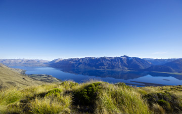 Картинка природа реки озера new zealand lake wakatipu новая зеландия горы озеро пейзаж