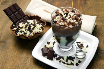 Картинка еда мороженое +десерты шоколад десерт бокал