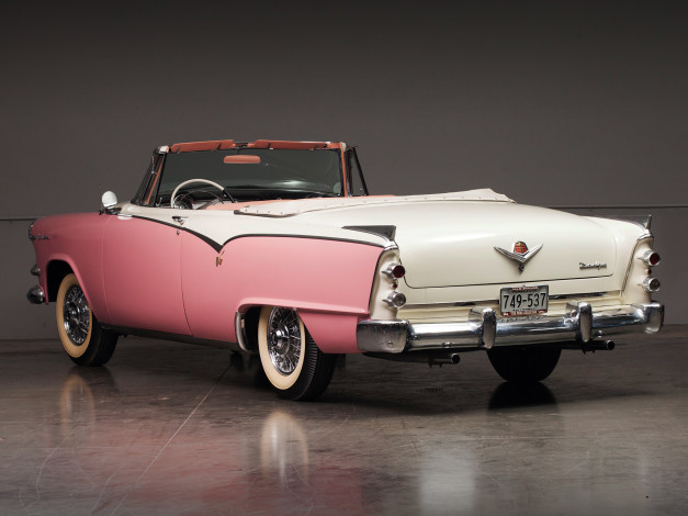Обои картинки фото автомобили, dodge, 1955г, custom, royal, lancer, convertible