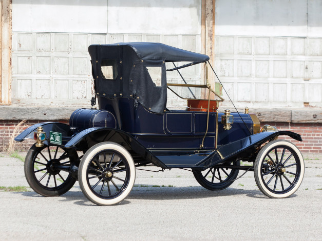 Обои картинки фото автомобили, классика, 1911г, runabout, torpedo, model, t, ford