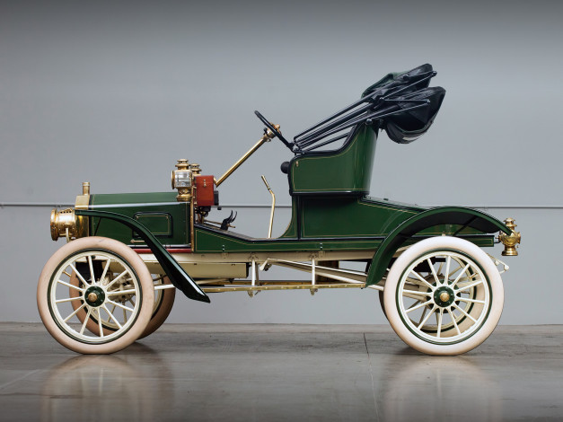 Обои картинки фото автомобили, классика, ford, model, r, runabout, 1907, г