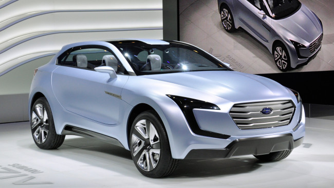 Обои картинки фото subaru,  viziv,  concept,  2013,  crossover, автомобили, выставки и уличные фото, crossover, 2013, concept, viziv, выставка, автосалон