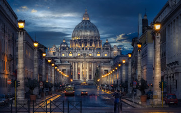 Картинка saint+peters+basilica vatican города рим +ватикан+ италия saint peters basilica