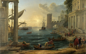 Картинка клод лоррен отплытие царицы савской рисованные живопись