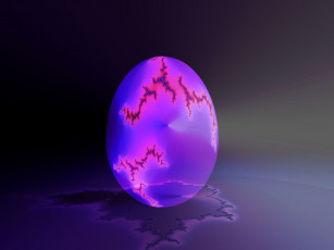 Картинка 3д графика fractal фракталы яйцо