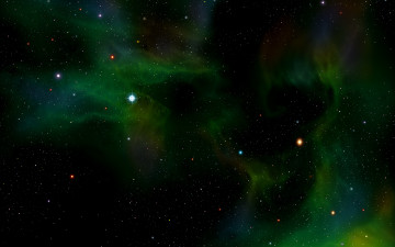 Картинка космос звезды созвездия хаббл телескоп снимок зеленый