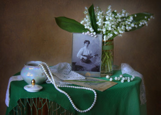 Картинка цветы ландыши ожерелье фото
