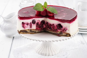 Картинка еда торты торт ягоды малина