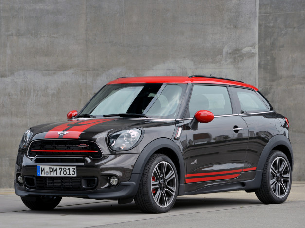 Обои картинки фото автомобили, mini, works, cooper, john, 2014г, r61, paceman